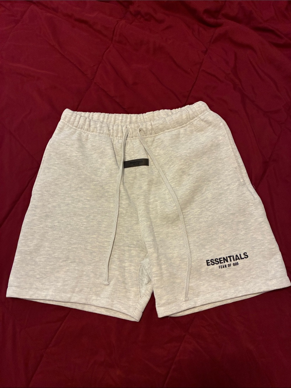 Fear of God Essentials Cream Athletic Shorts
